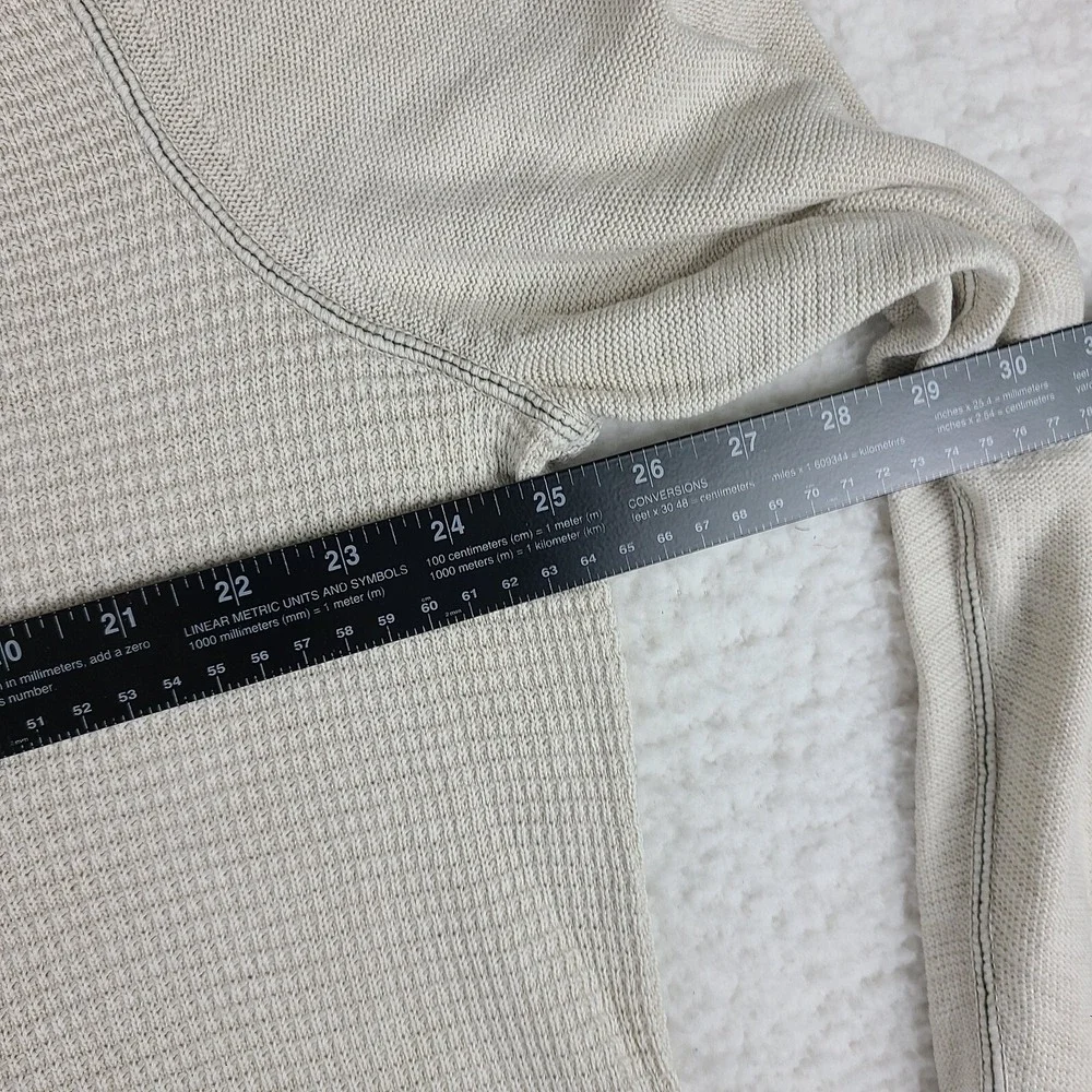 Tommy Bahama Sweater Mens Large Beige‎ Knitted Quarter Zip Sweatshirt